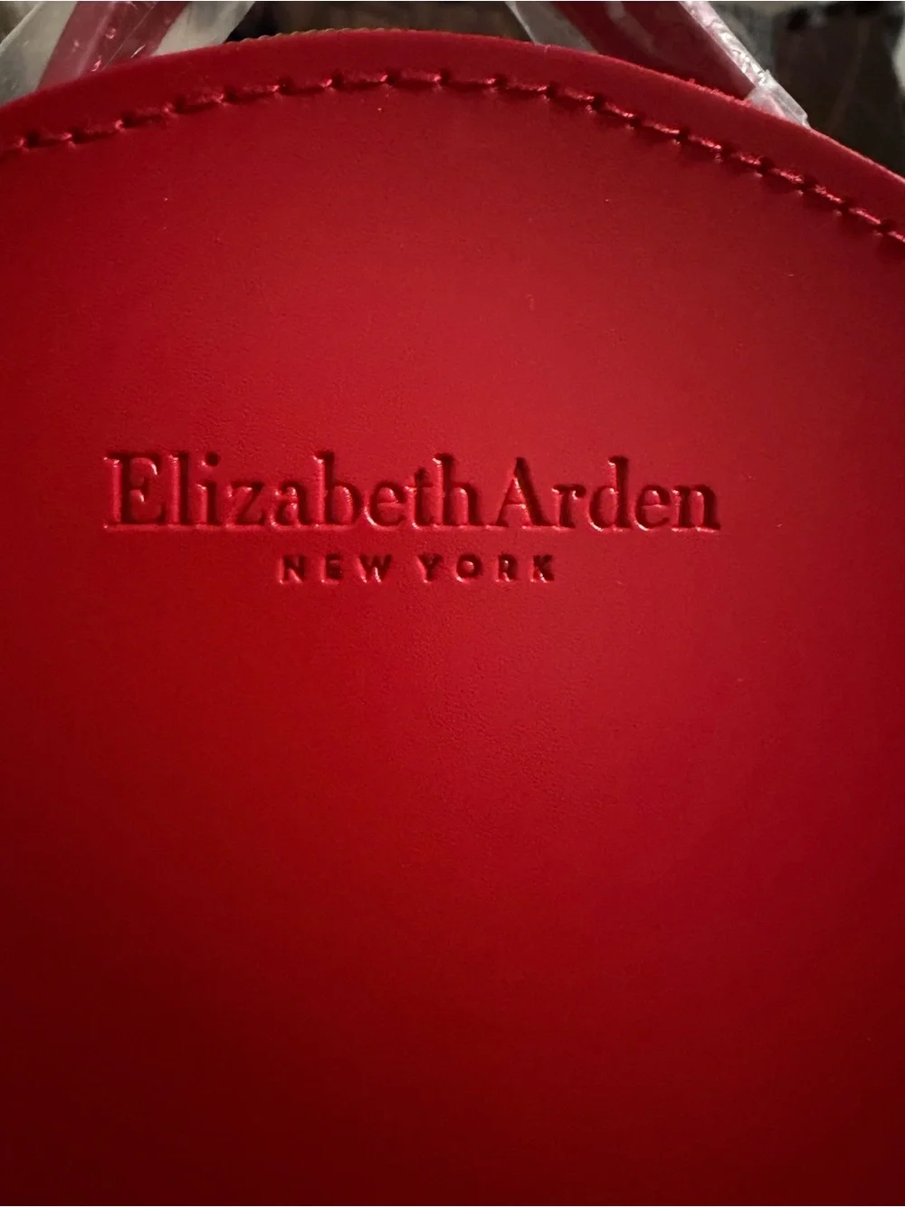 Elizabeth Arden Red Cosmetic Pouch with Embossed Logo